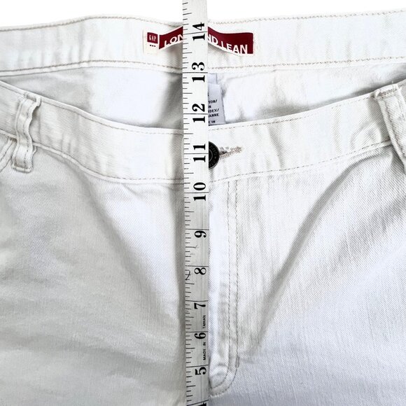 Womens Gap Long And Lean White Denim Jeans Size 20R Boot Cut - Picture 12 of 12